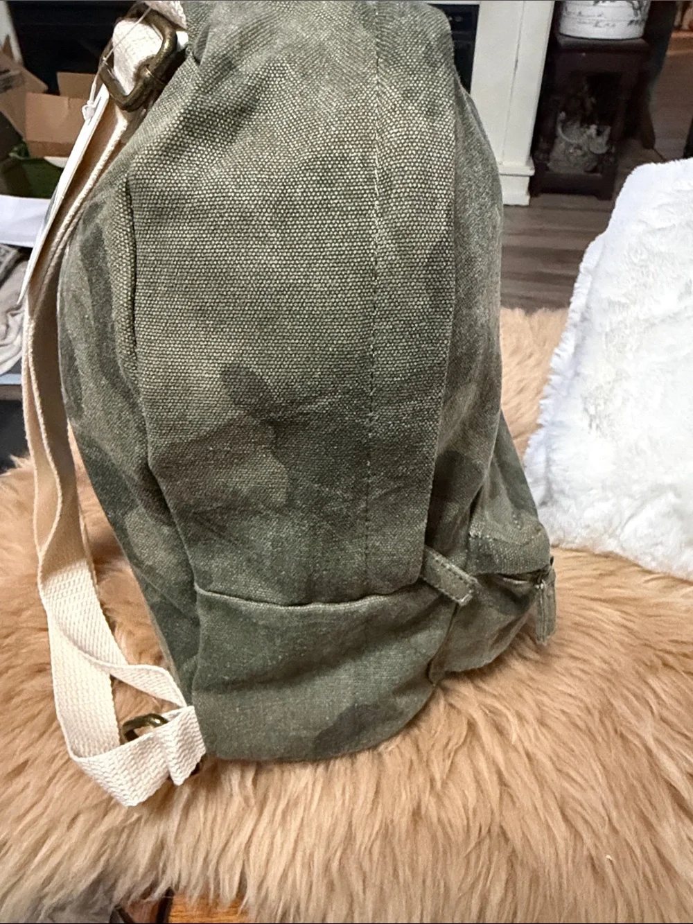 Billabong Small Camo Canvas Backpack NWT